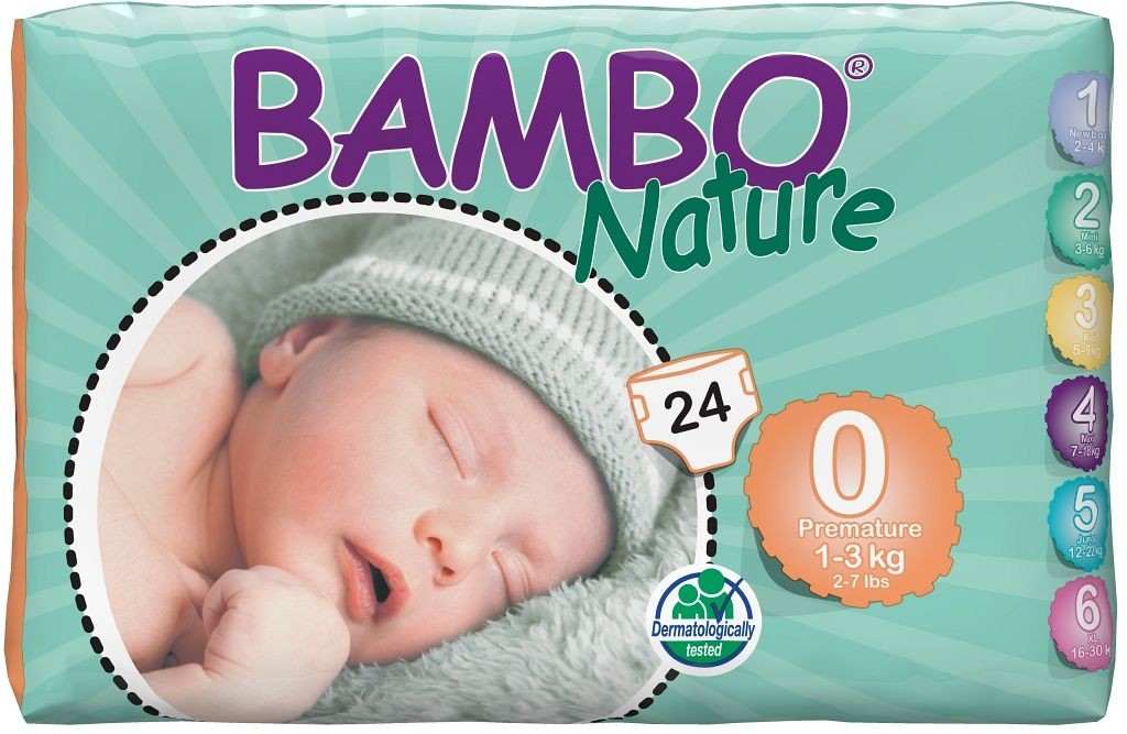 Bambo Nature 0 1-3 kg 24 ks