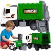 Interaktívny nákladný automobil smetiarske auto hračka pre chlapcov pohon zvuk svetlo Interaktívny nákladný automobil smetiarske auto hračka pre chlapcov pohon zvuk svetlo