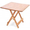 VEYRA Skladací bambusový stolík 59 × 59 × 54 cm VEYRA Skladací bambusový stolík 59 × 59 × 54 cm
