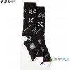Fox ponožky Decrypted crew sock, čierna, S/M Fox ponožky Decrypted crew sock, čierna, S/M