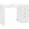 Biely Kozmetický Stolík 312 s Odsávačkou Prachu - Pravý, 3 Zásuvky Biely Kozmetický Stolík 312 s Odsávačkou Prachu - Pravý, 3 Zásuvky