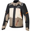 Bunda ANDES V4 DRYSTAR, ALPINESTARS (krémová/světle hnědá/černá/oranžová fluo, vel. 4XL) Bunda ANDES V4 DRYSTAR, ALPINESTARS (krémová/světle hnědá/černá/oranžová fluo, vel. 4XL)
