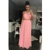 Dámske plesové dlhé šaty PINK BOOM růžova L Dámske plesové dlhé šaty PINK BOOM růžova L