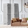 VEVOR Parawan Pokojowy 4-panely 170x162CM Przenośny Jasnoszara Drewniana VEVOR Parawan Pokojowy 4-panely 170x162CM Przenośny Jasnoszara Drewniana