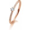 SOFIA DIAMONDS Prsteň 14 k ružové zlato s diamantmi 0,17 ct BE41/05803-R SOFIA DIAMONDS Prsteň 14 k ružové zlato s diamantmi 0,17 ct BE41/05803-R
