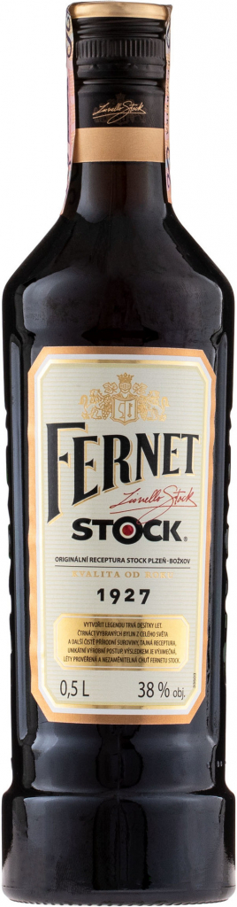 Fernet Stock 38% 0,5 l (čistá fľaša)