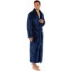 Pánský dlouhý hřejivý župan se šálovým límcem LILLY a JACK EXTRA tmavě modrá - XL Pánský dlouhý hřejivý župan se šálovým límcem LILLY a JACK EXTRA tmavě modrá - XL