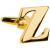 Bubibubi Manžetový gombík zlaté písmeno Z Bubibubi Manžetový gombík zlaté písmeno Z