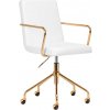 Kozmetické kreslo QS-OF211G Zlaté Biele Kozmetické kreslo QS-OF211G Zlaté Biele