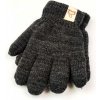 Detské pletené rukavice v tmavo-šedej farbe, Veľkosť 15 cm Detské pletené rukavice v tmavo-šedej farbe, Veľkosť 15 cm