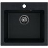 Sink Quality Ferrum 50, kuchynský granitový drez 490x450x195 mm + čierny sifón, brocade, SKQ-FER.B.1K50.XB Sink Quality Ferrum 50, kuchynský granitový drez 490x450x195 mm + čierny sifón, brocade, SKQ-FER.B.1K50.XB