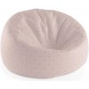 Sablio Sedací vak Cocoon Ružové krížiky na svetloružovej - 115 x 75 x 45 cm Sablio Sedací vak Cocoon Ružové krížiky na svetloružovej - 115 x 75 x 45 cm