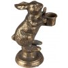 Clayre & Eef Zlatý antik kovový svietnik králik - 12*10*30 cm - Clayre & Eef Clayre & Eef Zlatý antik kovový svietnik králik - 12*10*30 cm - Clayre & Eef