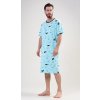 Oceán pánská noční košile kr.rukáv sv.modrá