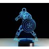 Beling 3D lampa, Kapitán Amerika, 7 farebná S130 Beling 3D lampa, Kapitán Amerika, 7 farebná S130
