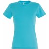 Dámske tričko SOL'S Miss - Azúrovo modrá žíhaná XXL Dámske tričko SOL'S Miss - Azúrovo modrá žíhaná XXL
