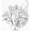 ZUTY Bodkovanie - MAČKA A KVETINOVÁ KORUNA Rámovanie: bez rámu a bez vypnutia plátna, Rozmer: 40x50 cm ZUTY Bodkovanie - MAČKA A KVETINOVÁ KORUNA Rámovanie: bez rámu a bez vypnutia plátna, Rozmer: 40x50 cm