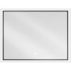 Mexen Erma, LED kúpeľňové zrkadlo s podsvietením a čiernym rámom 80x60 cm, 6000K, ochrana proti zahmlievaniu, 9814-080-060-611-70 Mexen Erma, LED kúpeľňové zrkadlo s podsvietením a čiernym rámom 80x60 cm, 6000K, ochrana proti zahmlievaniu, 9814-080-060-611-70