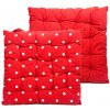 Home Elements Podsedák prešívaný 40x40 cm, Červený s bielymi bodkami Home Elements Podsedák prešívaný 40x40 cm, Červený s bielymi bodkami