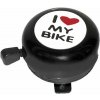 Zvonček M-Wave I love my bike - čierny Zvonček M-Wave I love my bike - čierny