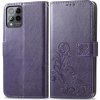 Peňaženkové puzdro Embossing Pattern Štvorlístok fialové – T Phone Pro / T Phone Pro (2023) Peňaženkové puzdro Embossing Pattern Štvorlístok fialové – T Phone Pro / T Phone Pro (2023)