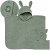 Osuška Pončo s Kapucňou pre Deti 0-2 Roky Rabbit Králik Jollein Zelená Osuška Pončo s Kapucňou pre Deti 0-2 Roky Rabbit Králik Jollein Zelená