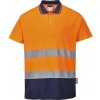 PORTWEST HI-VIS BAVLNA S174 / Reflexná funkčná polokošeľa - HV oranžová/námorná modrá XL PORTWEST HI-VIS BAVLNA S174 / Reflexná funkčná polokošeľa - HV oranžová/námorná modrá XL