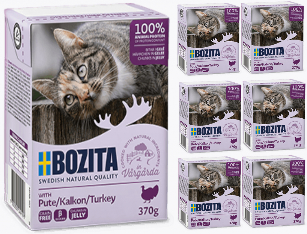 Bozita kúsky v želé s morčacím mäsom 6 x 370 g