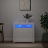 Komoda s LED svetlami lesklá biela 80x35x75 cm Komoda s LED svetlami lesklá biela 80x35x75 cm