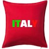Italy Nápis - Vankúš 50x50 - 50x50 - Vrátane výplne ( Červená ) Italy Nápis - Vankúš 50x50 - 50x50 - Vrátane výplne ( Červená )