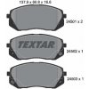 TEXTAR Sada brzdových platničiek kotúčovej brzdy 2450101 TEXTAR Sada brzdových platničiek kotúčovej brzdy 2450101
