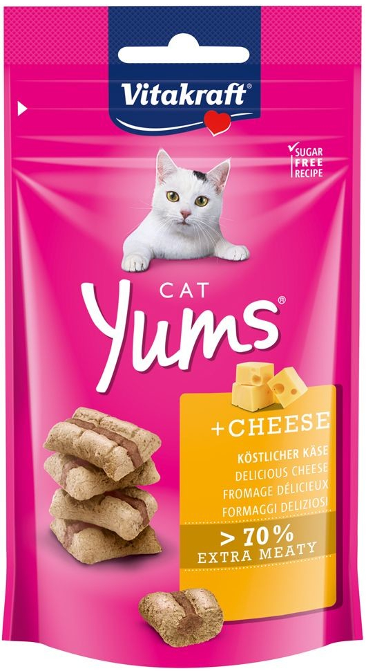Vitakraft Cat Yums maškrty pre mačky Syr 3 x 40 g