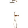 Imex TIBET termostatický podomietkový sprchový set kartáčované ružové zlato GTT054/ORC Imex TIBET termostatický podomietkový sprchový set kartáčované ružové zlato GTT054/ORC