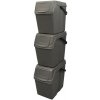Prosperplast Sada 3 odpadkových košů SORTIBOX II šedý kámen 3 x 25 l Prosperplast Sada 3 odpadkových košů SORTIBOX II šedý kámen 3 x 25 l