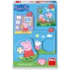Dino Puzzle set Peppa Pig rodina 12 dílků Baby Dino Puzzle set Peppa Pig rodina 12 dílků Baby