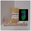 GLOW YARN priadza svietiaca v tme GC445 béžová GLOW YARN priadza svietiaca v tme GC445 béžová