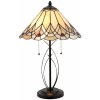 Clayre & Eef Stolná lampa Tiffany Peaceful - 40*60 cm 2x E27/60W - Clayre & Eef Clayre & Eef Stolná lampa Tiffany Peaceful - 40*60 cm 2x E27/60W - Clayre & Eef