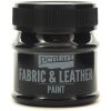 Pentart farba na kožu a textil 50 ml čierna