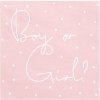 PartyDeco servítky Boy or Girl 33x33cm