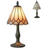 Nočná lampa Tiffany rustikál béžová Prezent 90 Metal Base 34*16 Nočná lampa Tiffany rustikál béžová Prezent 90 Metal Base 34*16