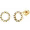 Silvego Diamantové náušnice (0,09 ct) kôstky krúžky Ruby v žltom zlate dámske aj detské DNN2583EGYD Silvego Diamantové náušnice (0,09 ct) kôstky krúžky Ruby v žltom zlate dámske aj detské DNN2583EGYD