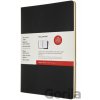 Moleskine Zošity Subject Cahier tvrdé dosky A4 čistý 2 ks čierna kraftová