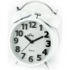 MPM Quality Analógový kovový budík MPM Happy Morning - biely C01.4056.00 MPM Quality Analógový kovový budík MPM Happy Morning - biely C01.4056.00