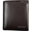 Calvin Klein hnedá stojaca kožená peňaženka pánska 11 x 9 cm Calvin Klein hnedá stojaca kožená peňaženka pánska 11 x 9 cm