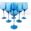 Pohár na stopke modré sklo 500 ml, 25 cm Pohár na stopke modré sklo 500 ml, 25 cm
