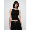 GAP Strečový crop top Čierna