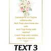 Ruženec s menom bielo zlatý + darčekové balenie Text na kartičke: Text 3 Ruženec s menom bielo zlatý + darčekové balenie Text na kartičke: Text 3