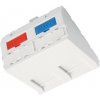 SOLARIX Modul French štýle Solarix 45x45mm pre 2 keystony uhlový biely SXF-M-2-45-WH-U SOLARIX Modul French štýle Solarix 45x45mm pre 2 keystony uhlový biely SXF-M-2-45-WH-U