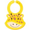 Nuby Roly Poly silikónový podbradník žirafa Nuby Roly Poly silikónový podbradník žirafa