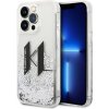 Karl Lagerfeld pevný kryt s tekutými trblietkami na iPhone 14 Pro (KLHCP14LLBKLCS) - Big KL Karl Lagerfeld pevný kryt s tekutými trblietkami na iPhone 14 Pro (KLHCP14LLBKLCS) - Big KL